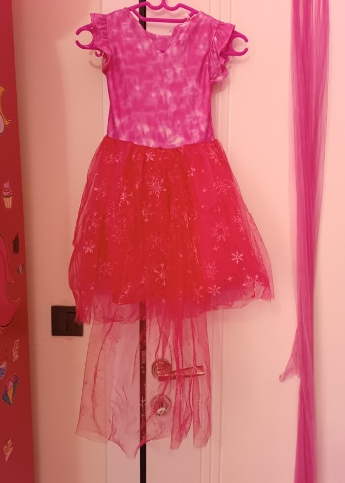 10 yaş Elsa elbise - Görsel 3