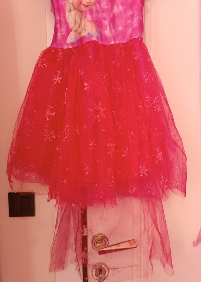 10 yaş Elsa elbise - Görsel 4