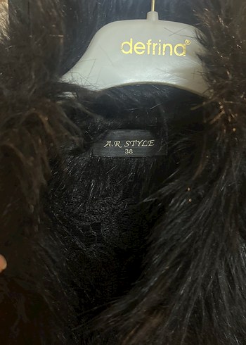 Siyah Kürklü Uzun Kadın Yelek - Görsel 3