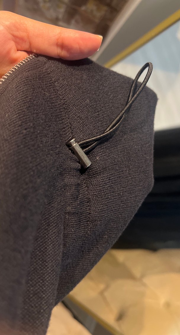 Siyah Pilili Uzun Kadın triko - Görsel 5