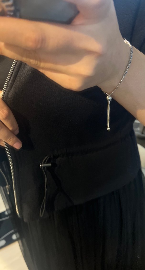 Siyah Pilili Uzun Kadın triko - Görsel 4