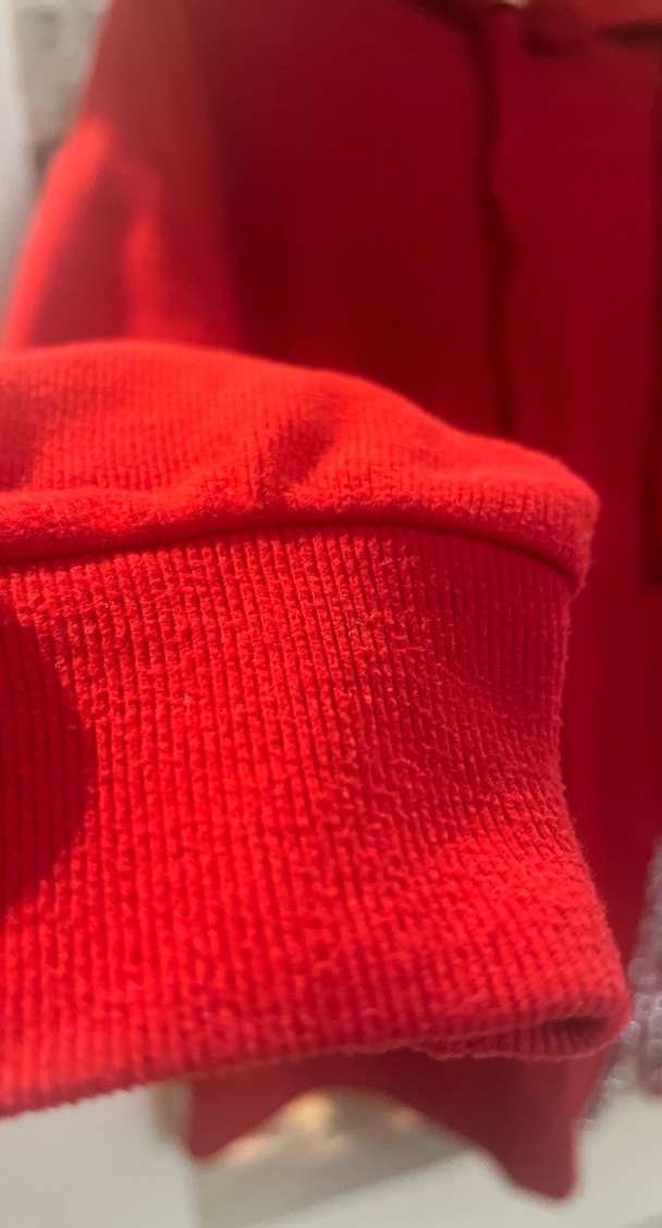 Kırmızı Zincir Detaylı Kapüşonlu Sweatshirt - Görsel 2