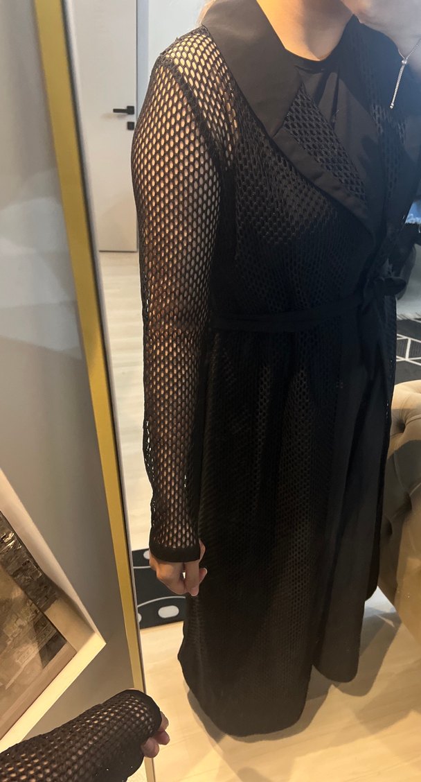 fileli model siyah uzun yelek tarzı - Görsel 3