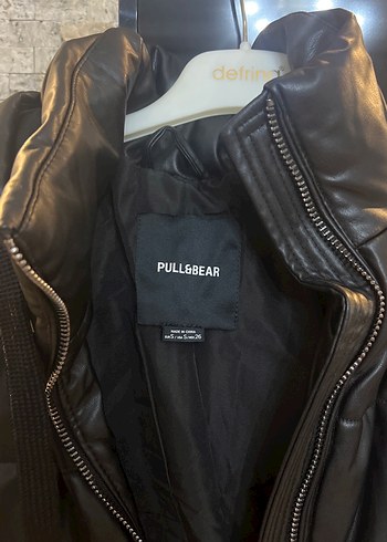 Pulbear marka Siyah Deri Fermuarlı Kolsuz Yelek - Görsel 2