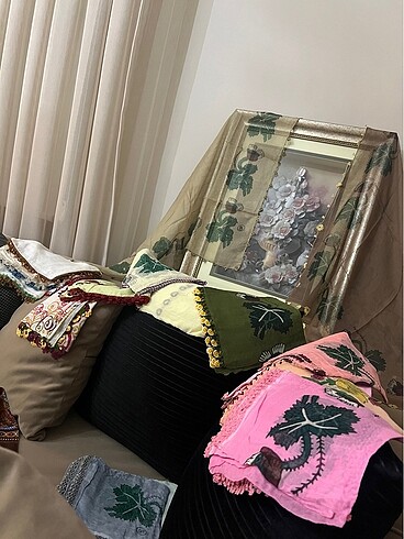 Oyalı çember, örtü, yazma, scarf
