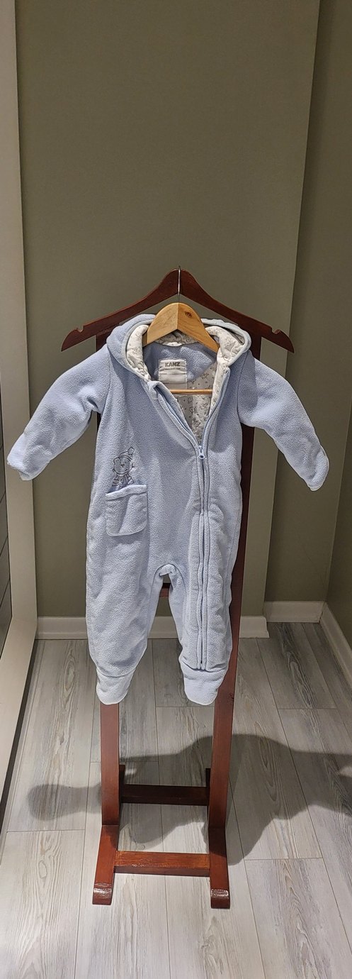 Gri Fermuarlı Bebek Tulumu - Görsel 2