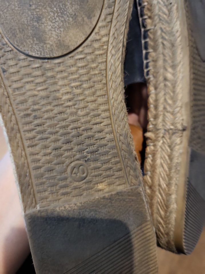 Mavi Süet Dolgu Topuklu Kadın Espadril - Görsel 3