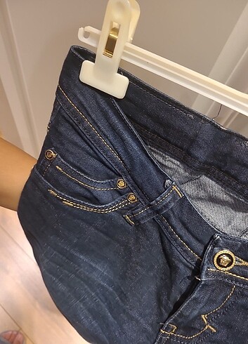 m Beden lacivert Renk Versace kot pantolon