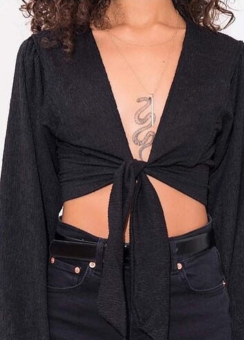 KETEN CROP BLUZ