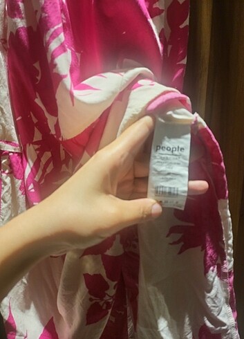 PEOPLE FABRİKA YAZ ELBİSESİ - Görsel 3