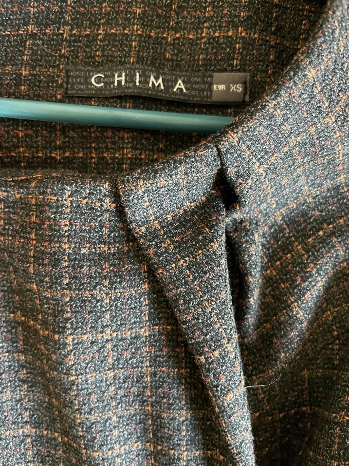 Kahverengi Pilili Midi Ofis Elbisesi - Görsel 2