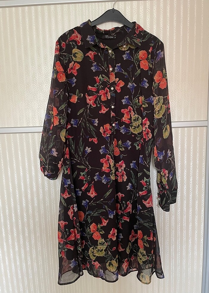 Şifon elbise - Görsel 4