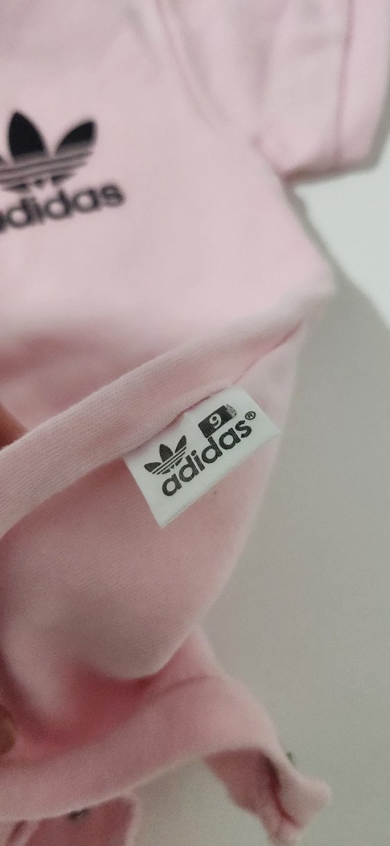 Adidas Pembe Baskılı Kız Bebek Tulum - Görsel 2