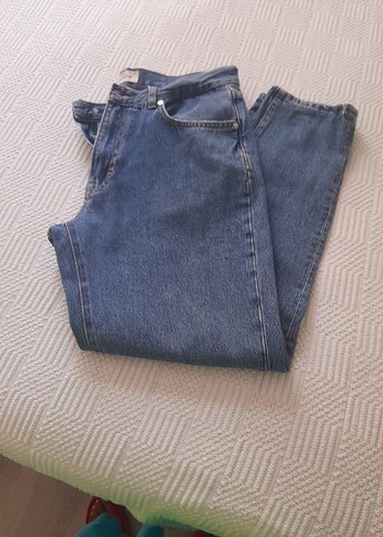 Erkek Mavi Bol Kesim Kot Pantolon