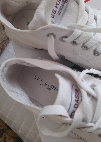 Beyaz Kadın Bağcıklı Spor Ayakkabı - Görsel 3