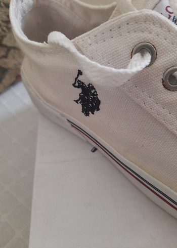 Beyaz Kadın Bağcıklı Spor Ayakkabı - Görsel 5