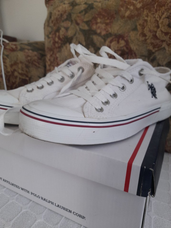 Beyaz Kadın Bağcıklı Spor Ayakkabı - Görsel 4