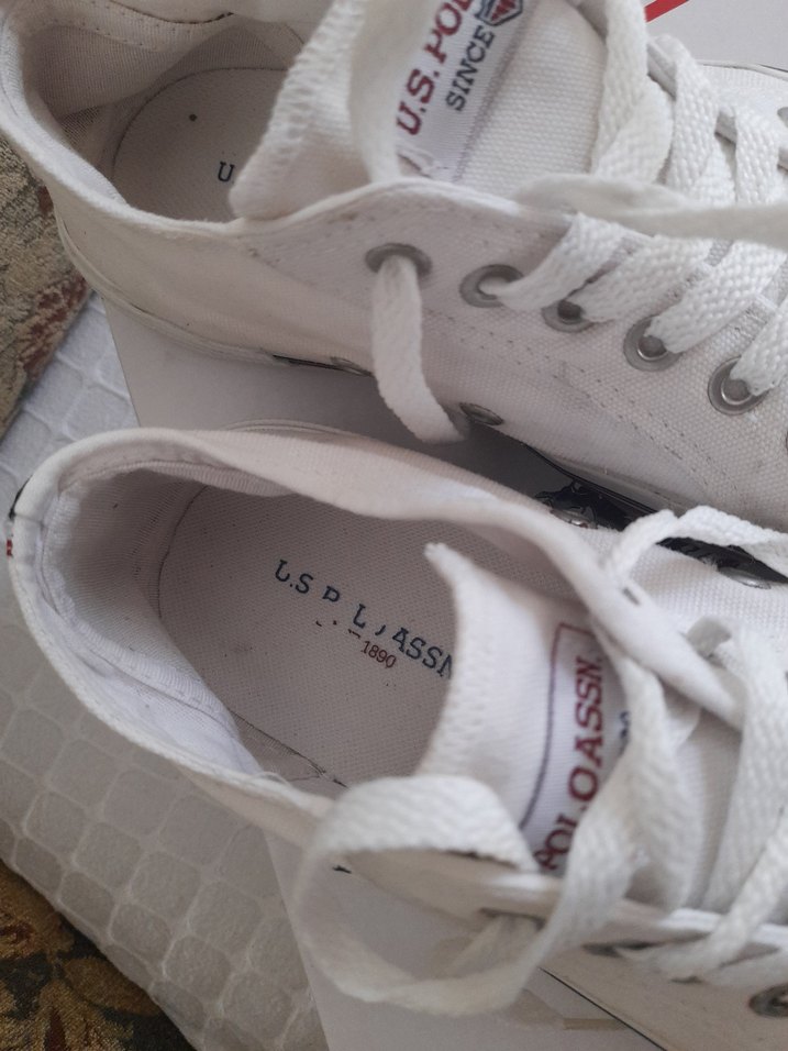 Beyaz Kadın Bağcıklı Spor Ayakkabı - Görsel 3