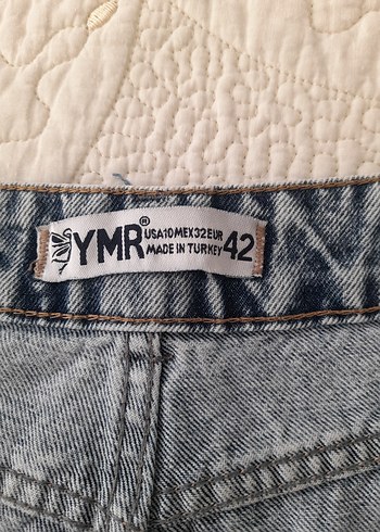 Batik Desenli Kadın Denim Pantolon - Görsel 7