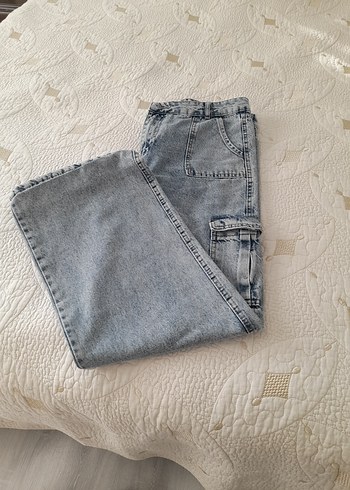Batik Desenli Kadın Denim Pantolon - Görsel 4