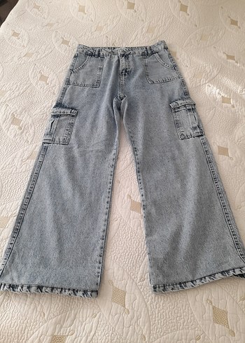 Batik Desenli Kadın Denim Pantolon - Görsel 8