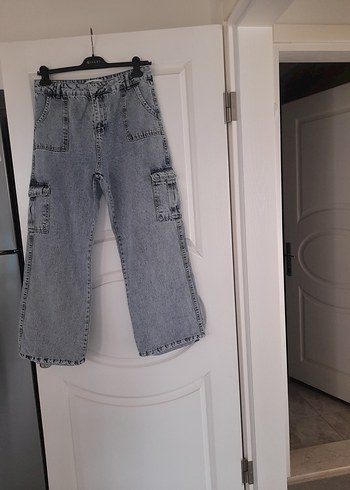 Batik Desenli Kadın Denim Pantolon - Görsel 5