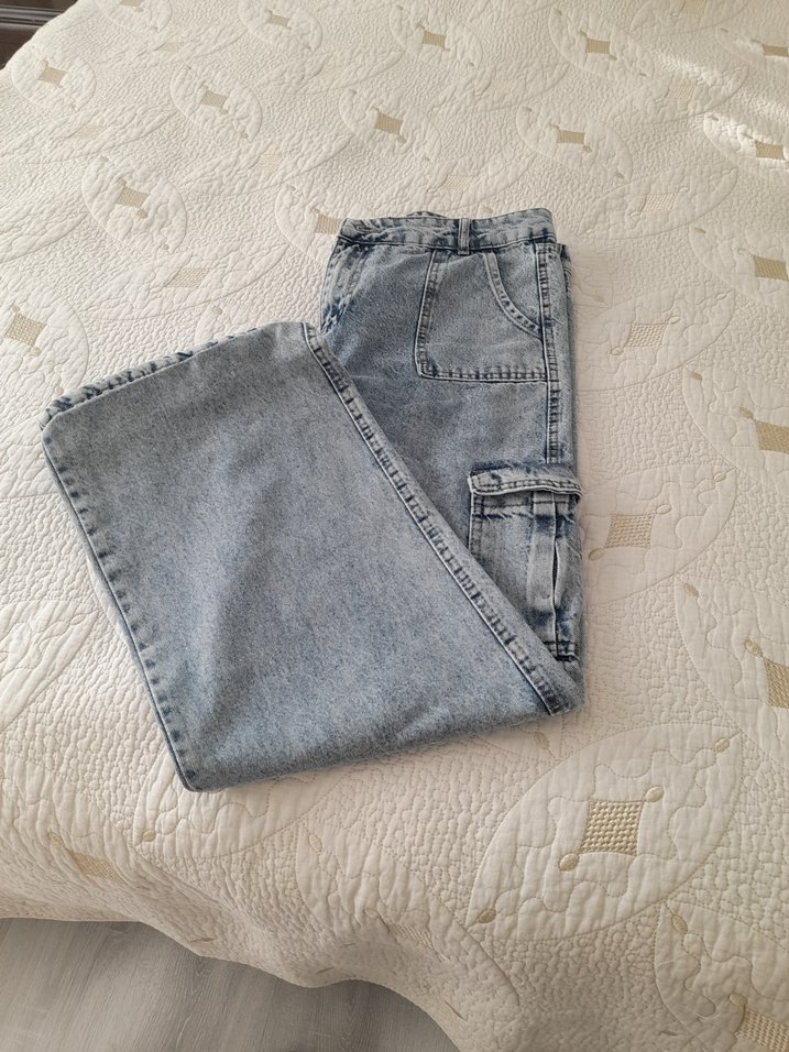 Batik Desenli Kadın Denim Pantolon - Görsel 4