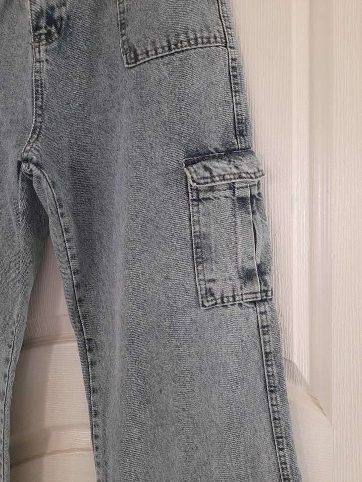 Batik Desenli Kadın Denim Pantolon - Görsel 2