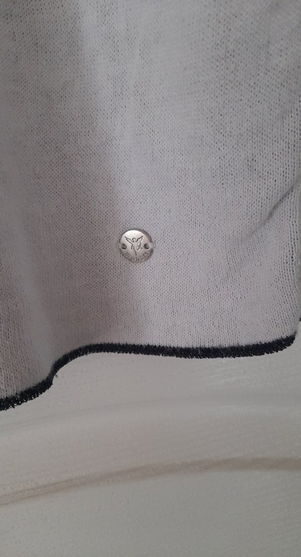 Gri Desenli Rahat Kesim Kadın Triko - Görsel 2