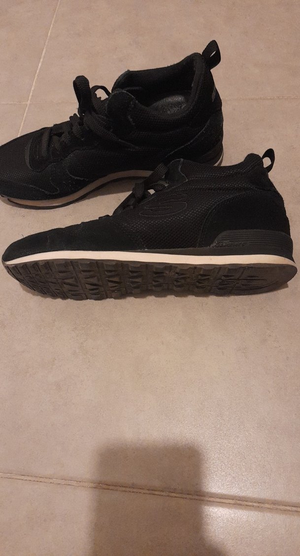 Siyah Kadın Spor Ayakkabı Velcro Detaylı - Görsel 2