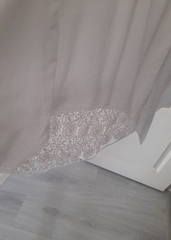 Dantel Detaylı Beyaz Bohem elbise - Görsel 6