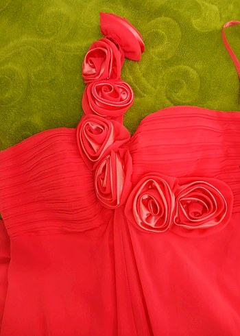 Pembe Uzun Abiye Elbise - Görsel 2