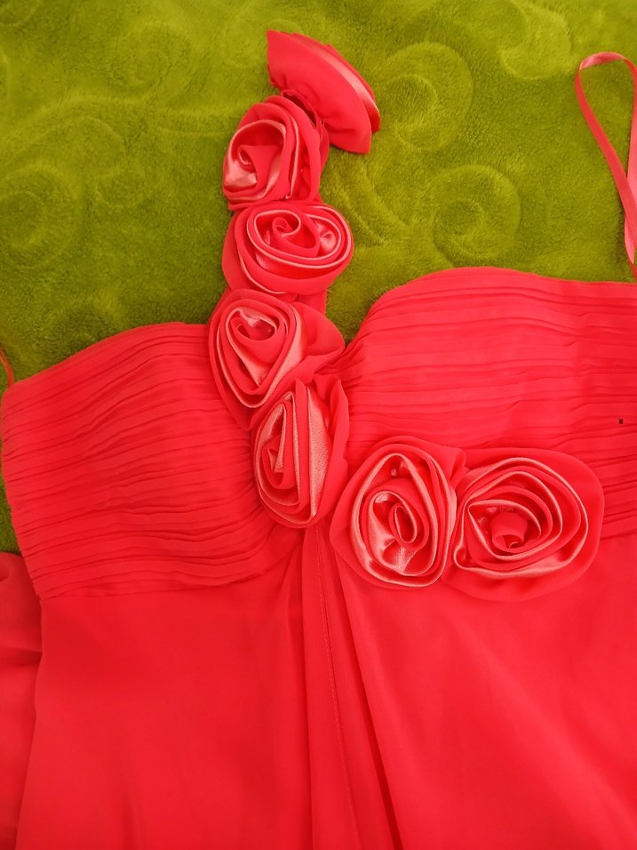 Pembe Uzun Abiye Elbise - Görsel 2