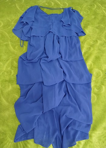 Mavi Uzun Abiye Elbise - Görsel 2