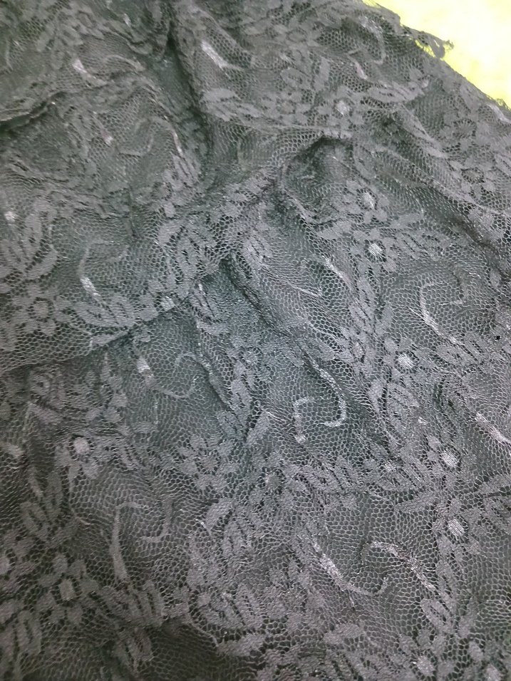 Dantelli Siyah Mini Etek - Görsel 2