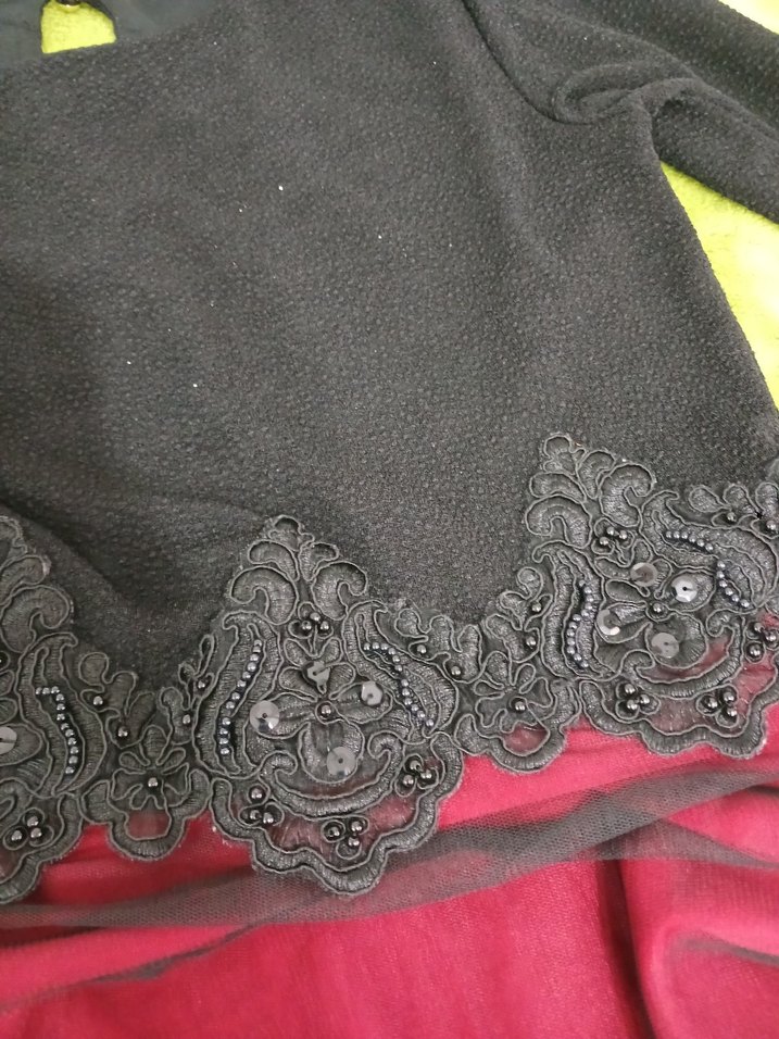 Tül Detaylı Elbise - Görsel 3