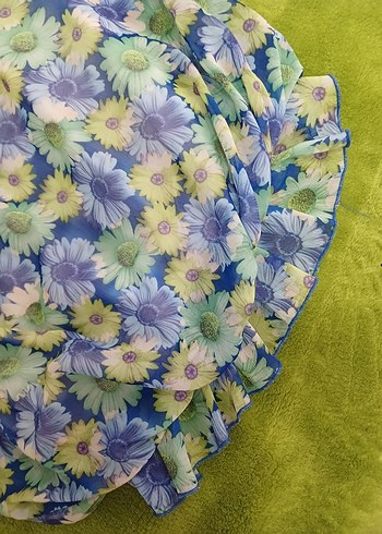 Çiçekli Renkli Çocuk Bluz - Görsel 3