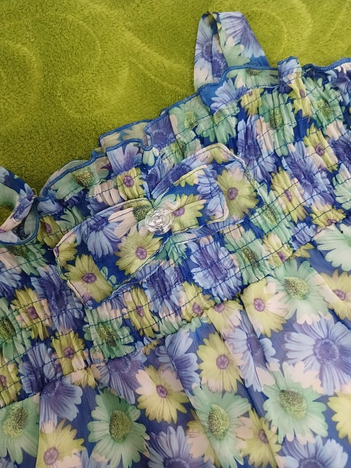 Çiçekli Renkli Çocuk Bluz - Görsel 2