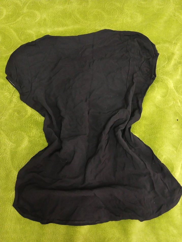 Siyah Kolsuz Bluz - Görsel 2