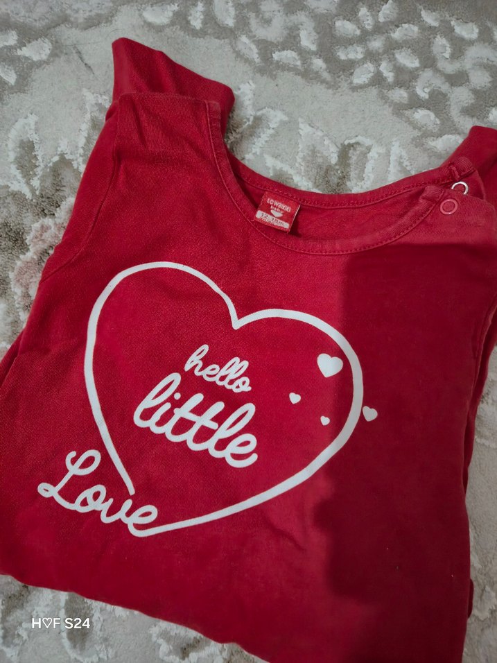 Kırmızı Örgü Desenli Bebek Kız Tulum - Görsel 2