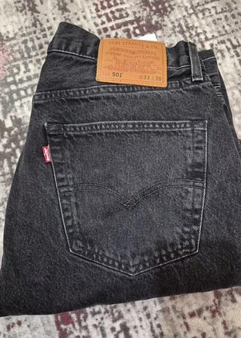Levis 501 Siyah Denim Jean