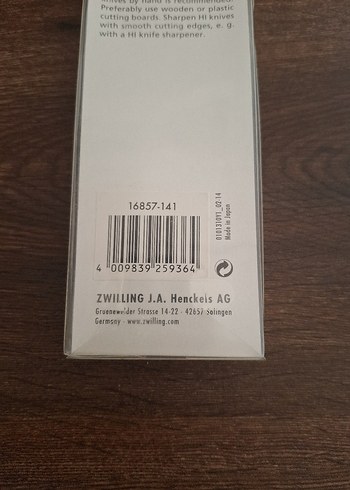  Beden beyaz Renk Zwilling Şef Bıçağı