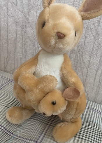 Bej Peluş Kanguru Oyuncak