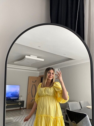 m Beden Balon kol elbise
