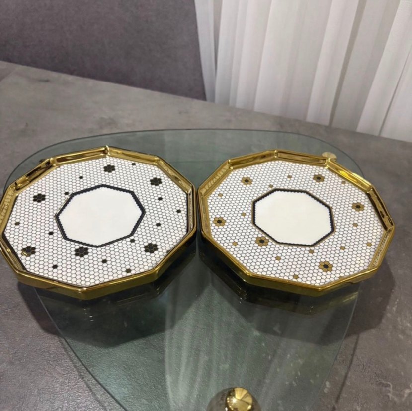 Beyaz ve Altın Detaylı 2'li Fincan Seti - Görsel 3