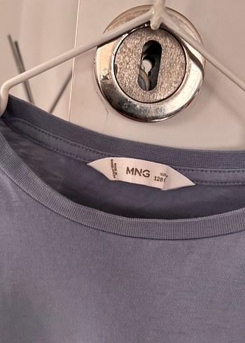 Kız Çocuk Mavi Kısa Kollu Tişört - Görsel 3