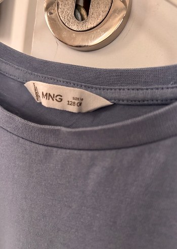 Kız Çocuk Mavi Kısa Kollu Tişört - Görsel 4