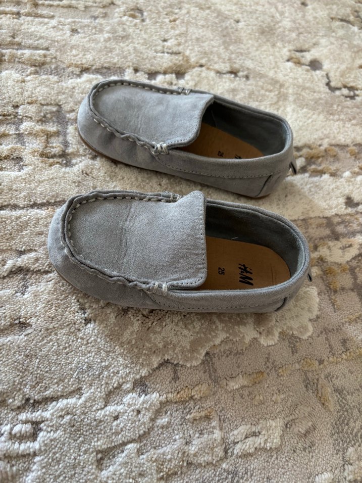 Gri Erkek Çocuk Süet Makosen - Görsel 4