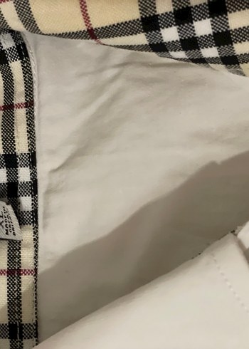 l Beden Burberry Düğmeli Beyaz Kadın Gömlek