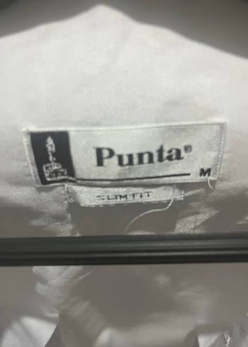 Punto Deri Düğmeli Beyaz Erkek Gömlek